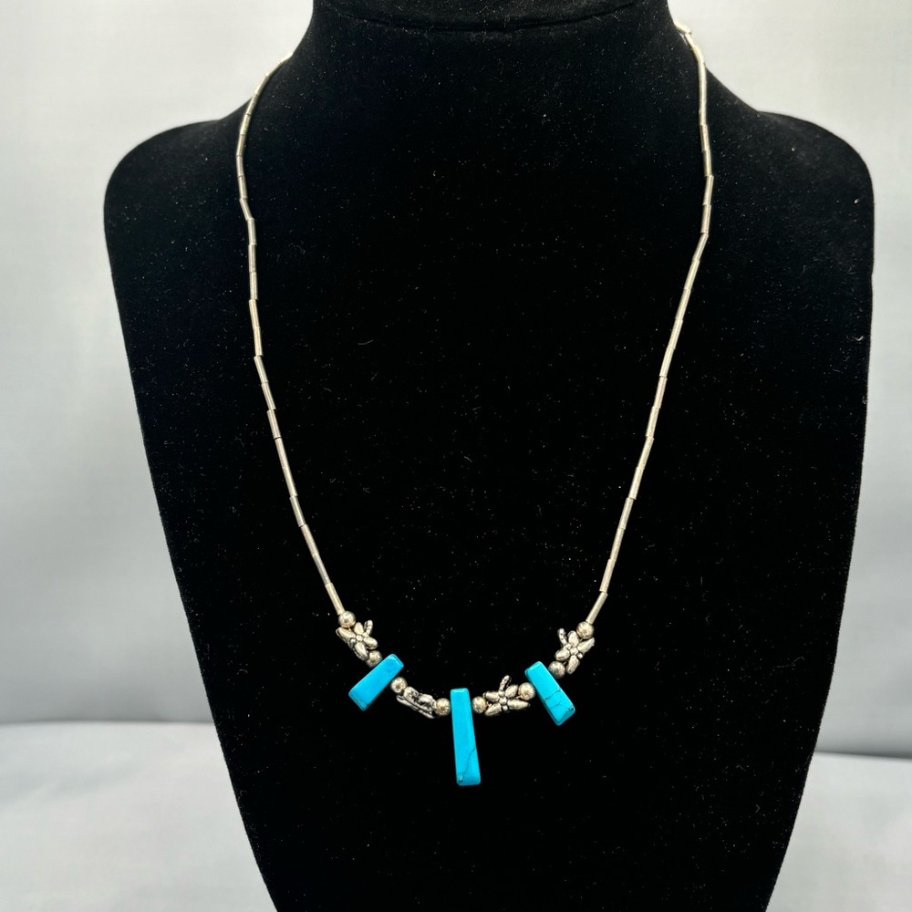 Turquoise and Silver Necklace